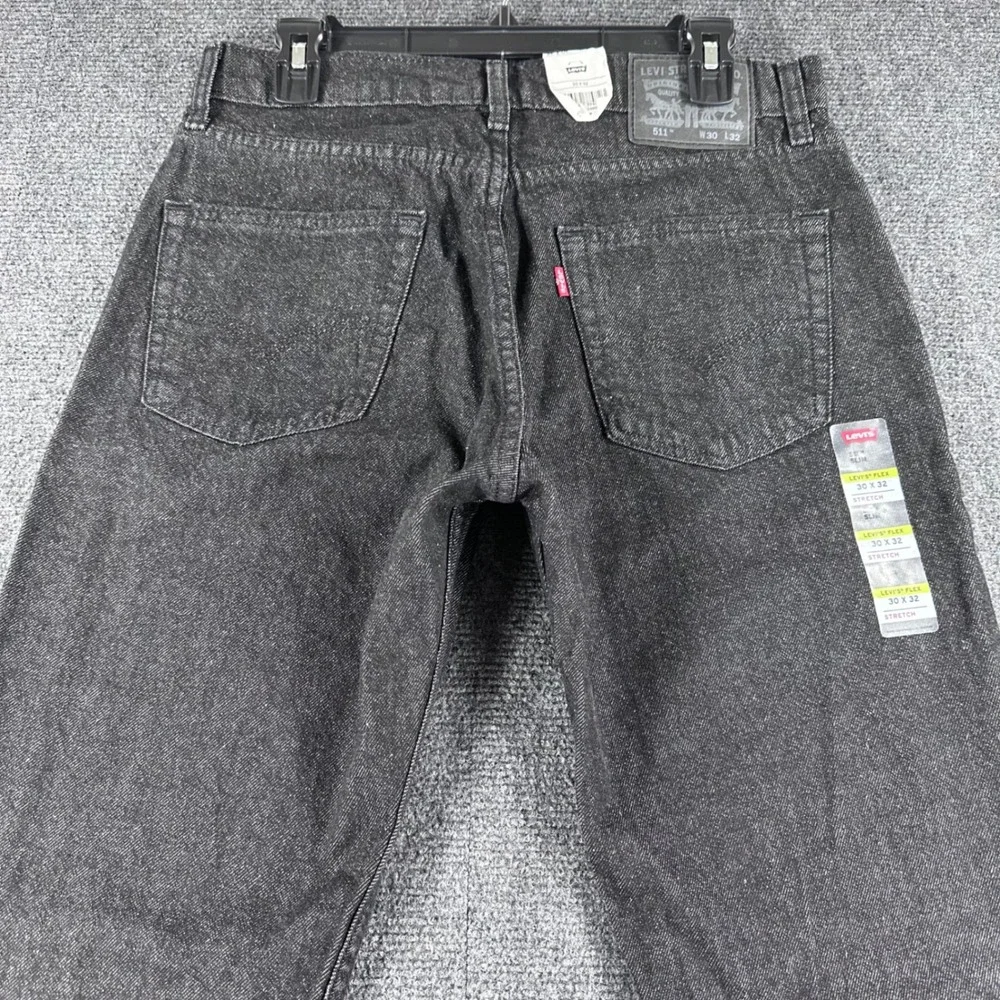 Levi's 511 Slim Fit Jeans Mens 30x32 Gray Charcoal Denim Waterless NWT